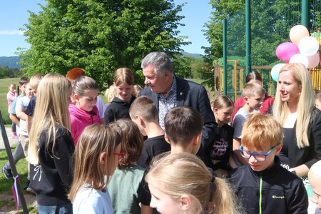 Otvoritev igrišča OŠ Begunje 33 Foto Ljubo Vukelič